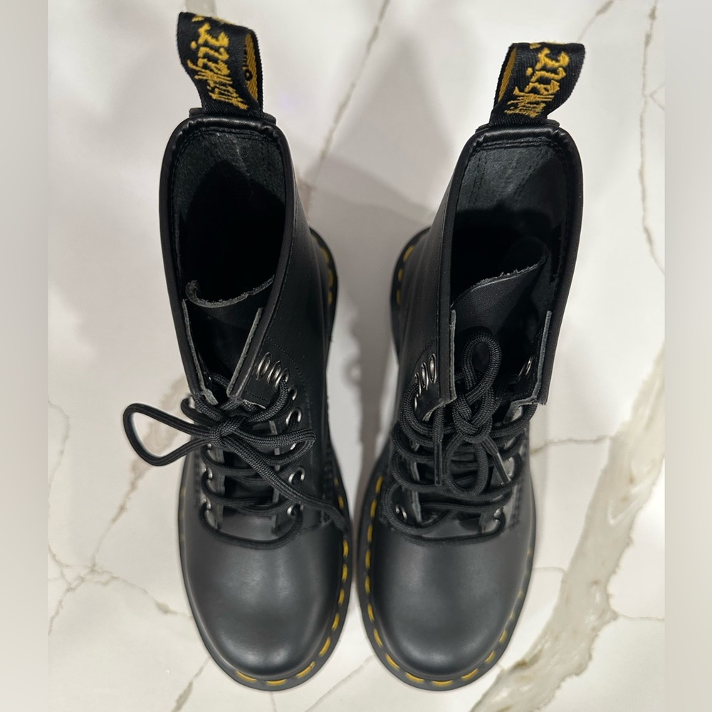 Dr. Martens 1460 Combat Boots. Women’s size 5. Color Black. - Picture 6 of 13